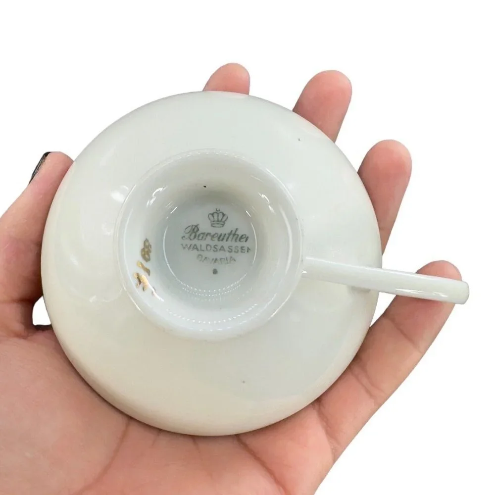 Bareuther Waldsassen Bavaria Germany Fine‎ Porcelain Ceramic Replacement Teacup